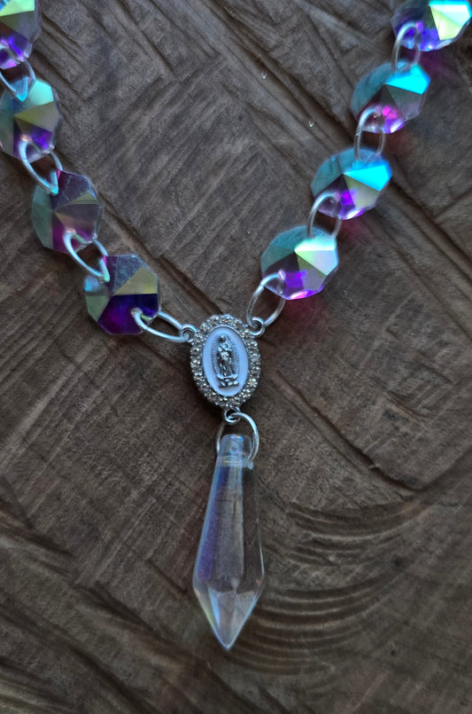 Rear view mirror crystal decoration