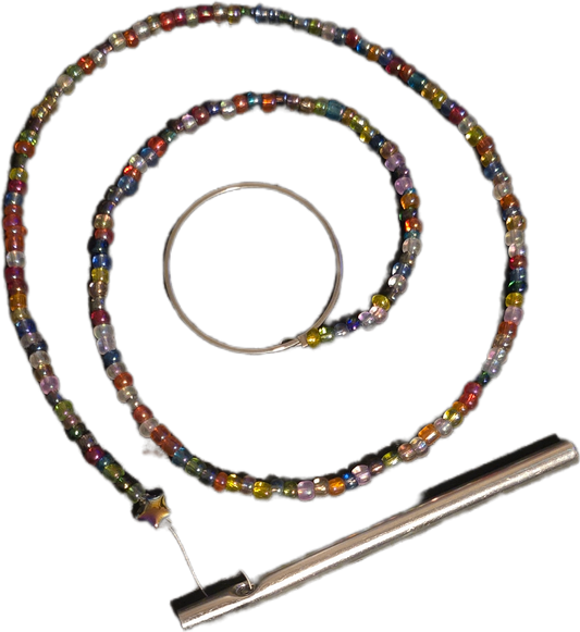 Single Celestial Beaded Curtain Strand | Star or Moon Aura Glass Window Crystals | Custom Boho Decor with Chime (1 Strand)