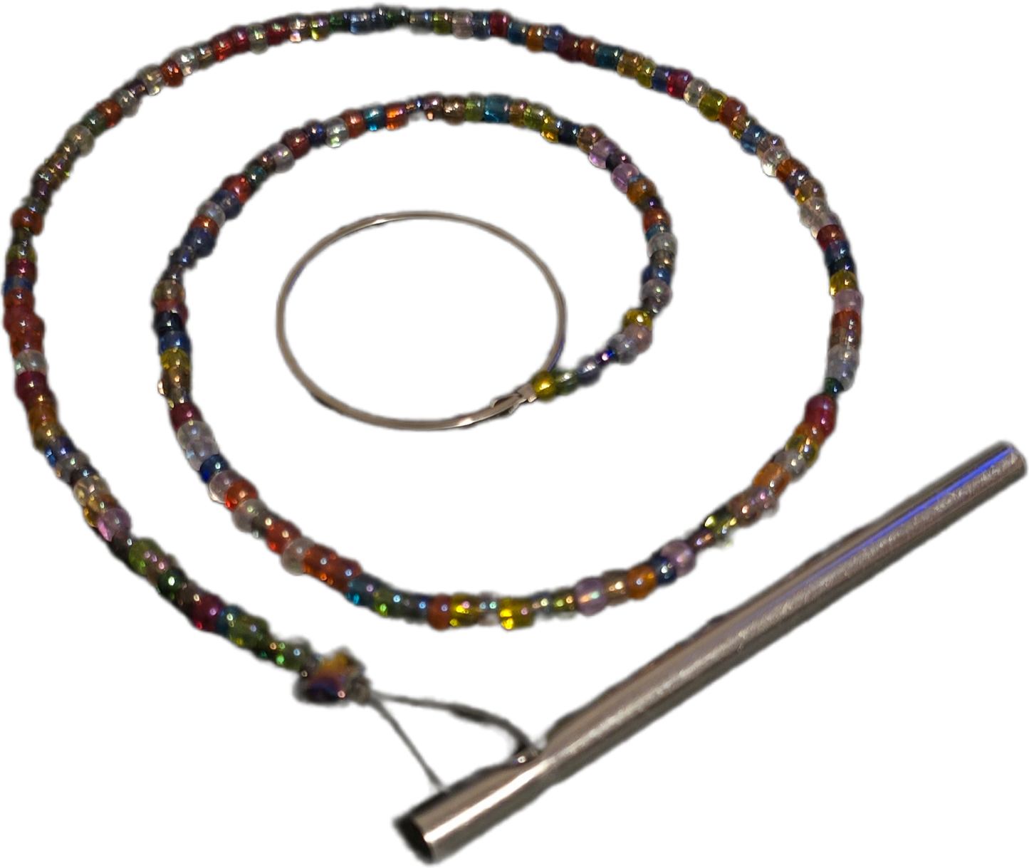 Single Celestial Beaded Curtain Strand | Star or Moon Aura Glass Window Crystals | Custom Boho Decor with Chime (1 Strand)